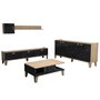 Hanah Home Sumer 2 Conjunto de Muebles de Salón Roble y Mármol